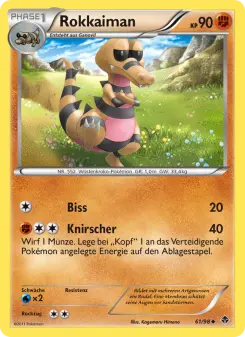 Pokémon-Karte Rokkaiman 061/098