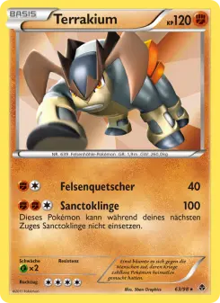 Pokémon-Karte Terrakium 063/098