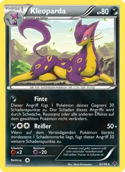 Pokémon-Karte Kleoparda 065/098