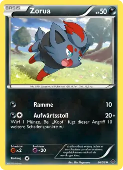 Pokémon-Karte Zorua 066/098