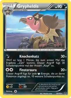 Pokémon-Karte Grypheldis 069/098