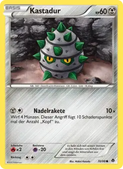 Pokémon-Karte Kastadur 070/098