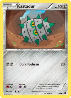 Pokémon-Karte Kastadur 071/098