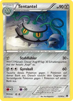Pokémon-Karte Tentantel 072/098