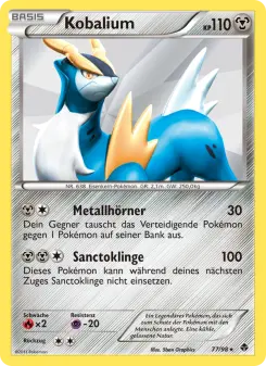 Pokémon-Karte Kobalium 077/098