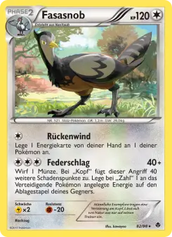 Pokémon-Karte Fasasnob 082/098