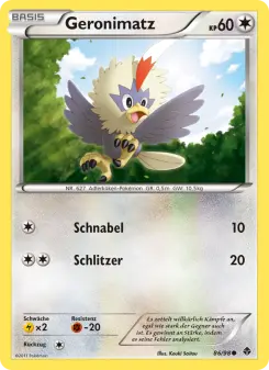 Pokémon-Karte Geronimatz 086/098