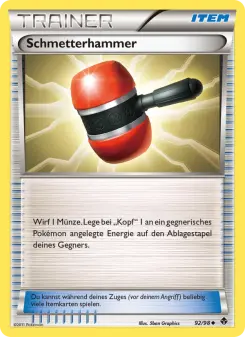 Pokémon-Karte Schmetterhammer 092/098