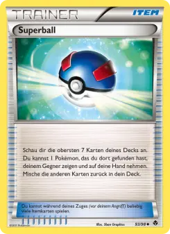 Pokémon-Karte Superball 093/098