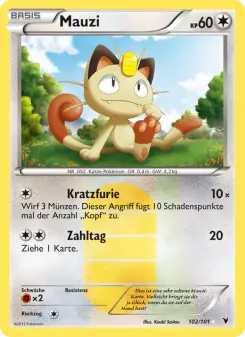 Pokémon-Karte Mauzi 102/101