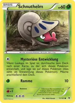 Pokémon-Karte Schnuthelm 011/101