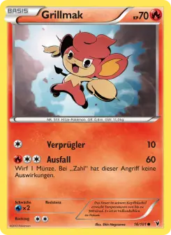 Pokémon-Karte Grillmak 016/101