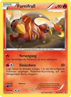 Pokémon-Karte Furnifraß 018/101