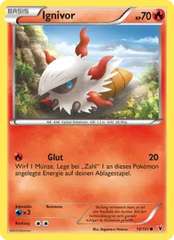 Pokémon-Karte Ignivor 019/101