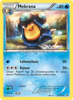 Pokémon-Karte Mebrana 023/101