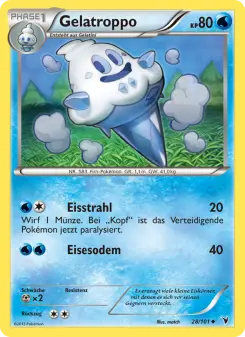 Pokémon-Karte Gelatroppo 028/101