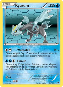 Pokémon-Karte Kyurem 034/101