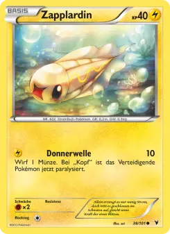 Pokémon-Karte Zapplardin 038/101