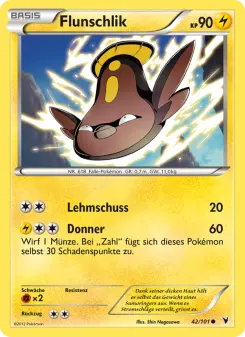 Pokémon-Karte Flunschlik 042/101