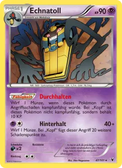 Pokémon-Karte Echnatoll 047/101