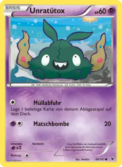 Pokémon-Karte Unratütox 048/101