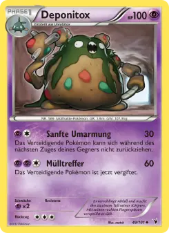 Pokémon-Karte Deponitox 049/101