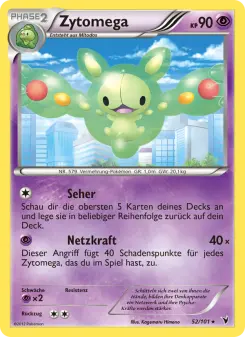 Pokémon-Karte Zytomega 052/101