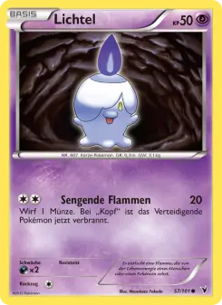 Pokémon-Karte Lichtel 057/101