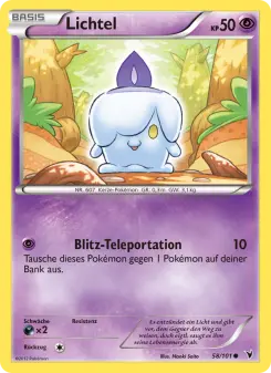 Pokémon-Karte Lichtel 058/101