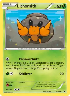 Pokémon-Karte Lithomith 006/101