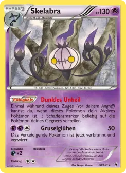 Pokémon-Karte Skelabra 060/101