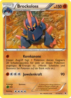 Pokémon-Karte Brockoloss 061/101