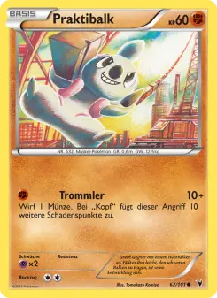 Pokémon-Karte Praktibalk 062/101