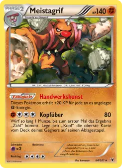 Pokémon-Karte Meistagrif 064/101