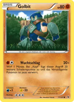 Pokémon-Karte Golbit 071/101
