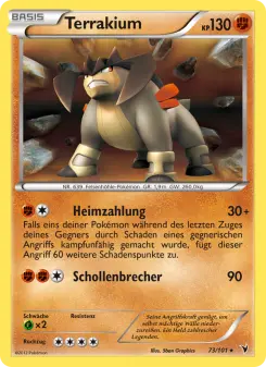 Pokémon-Karte Terrakium 073/101