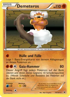 Pokémon-Karte Demeteros 074/101