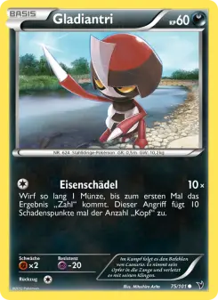 Pokémon-Karte Gladiantri 075/101