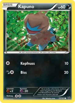 Pokémon-Karte Kapuno 077/101