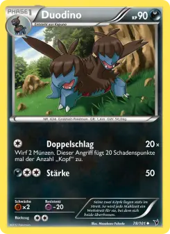 Pokémon-Karte Duodino 078/101