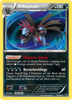 Pokémon-Karte Trikephalo 079/101