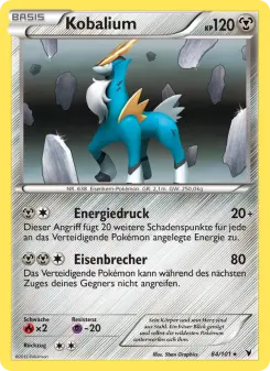 Pokémon-Karte Kobalium 084/101