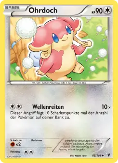 Pokémon-Karte Ohrdoch 085/101