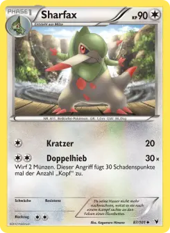 Pokémon-Karte Sharfax 087/101