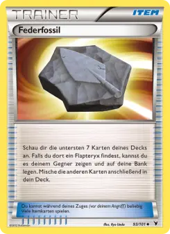 Pokémon-Karte Federfossil 093/101