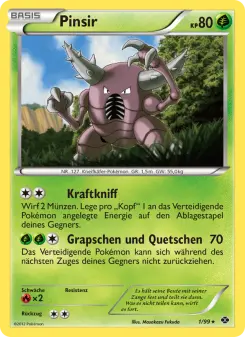 Pokémon-Karte Pinsir 001/099