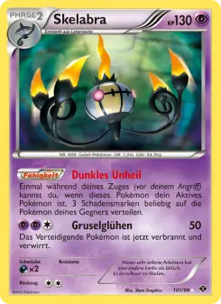 Pokémon-Karte Skelabra 101/099