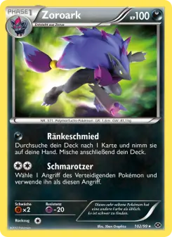 Pokémon-Karte Zoroark 102/099
