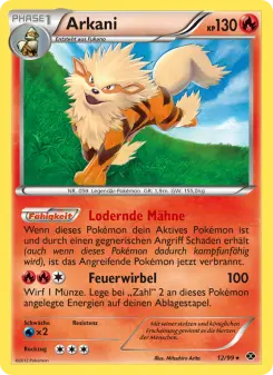 Pokémon-Karte Arkani 012/099