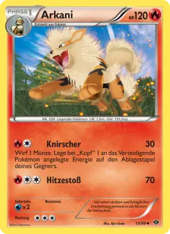 Pokémon-Karte Arkani 013/099